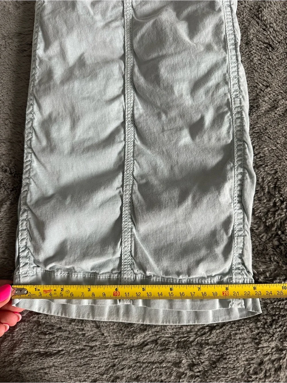 Hollister Women’s Light Blue Cargo Pants - Casual Utility Style